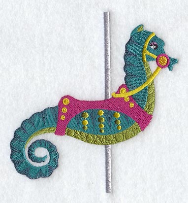 seahorse on thread